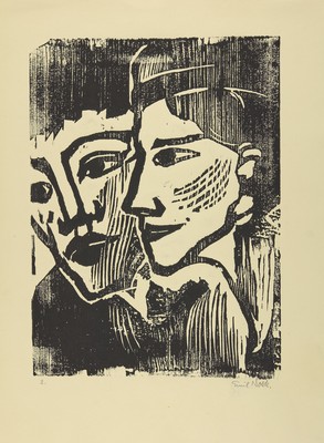 Nolde_Emil__Maennlicher-und-weiblicher-Kopf
